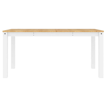 Set da Pranzo 3 pz PANAMA Bianco in Legno Massello di Pino | homemem39