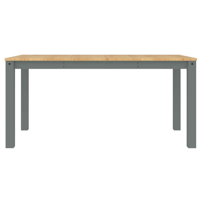 Set da Pranzo 4 pz Panama Grigio in Legno Massello di Pino