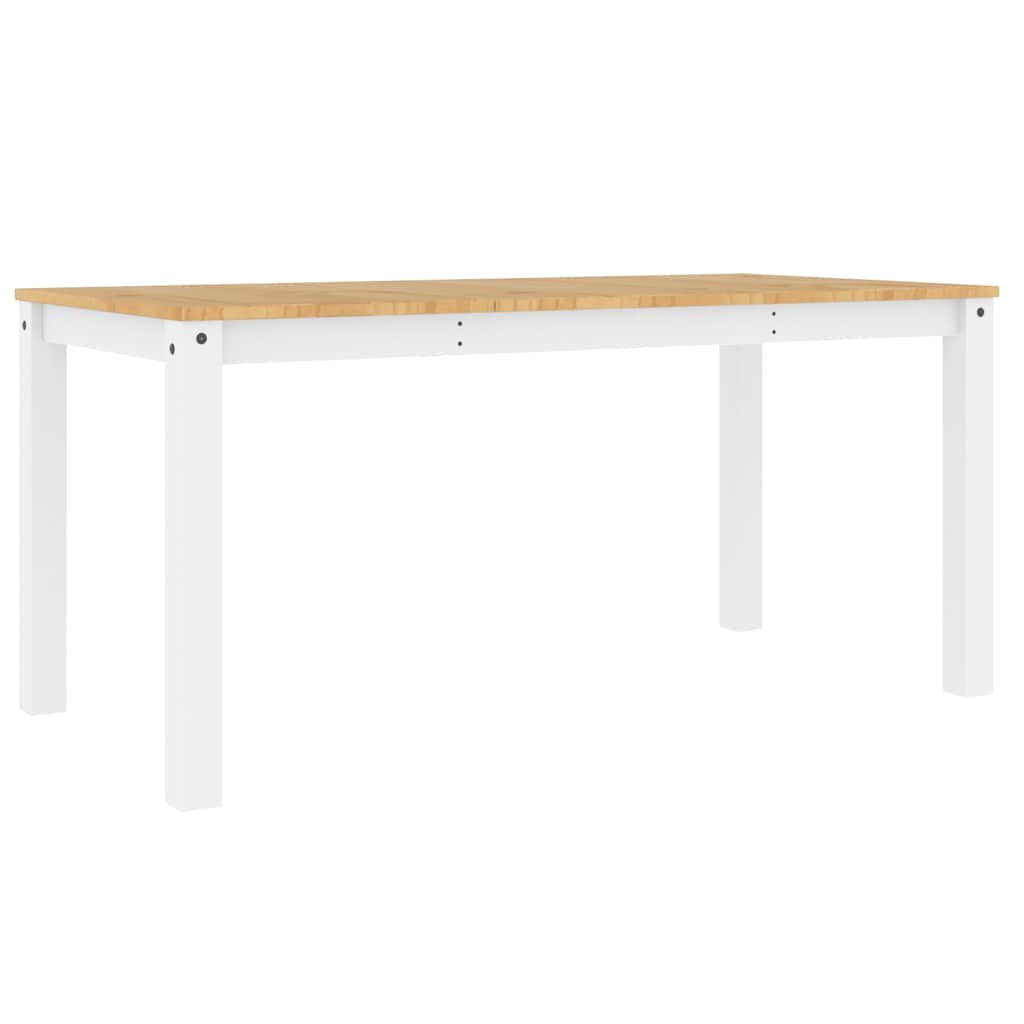 Set da Pranzo 4 pz PANAMA Bianco in Legno Massello di Pino | homemem39