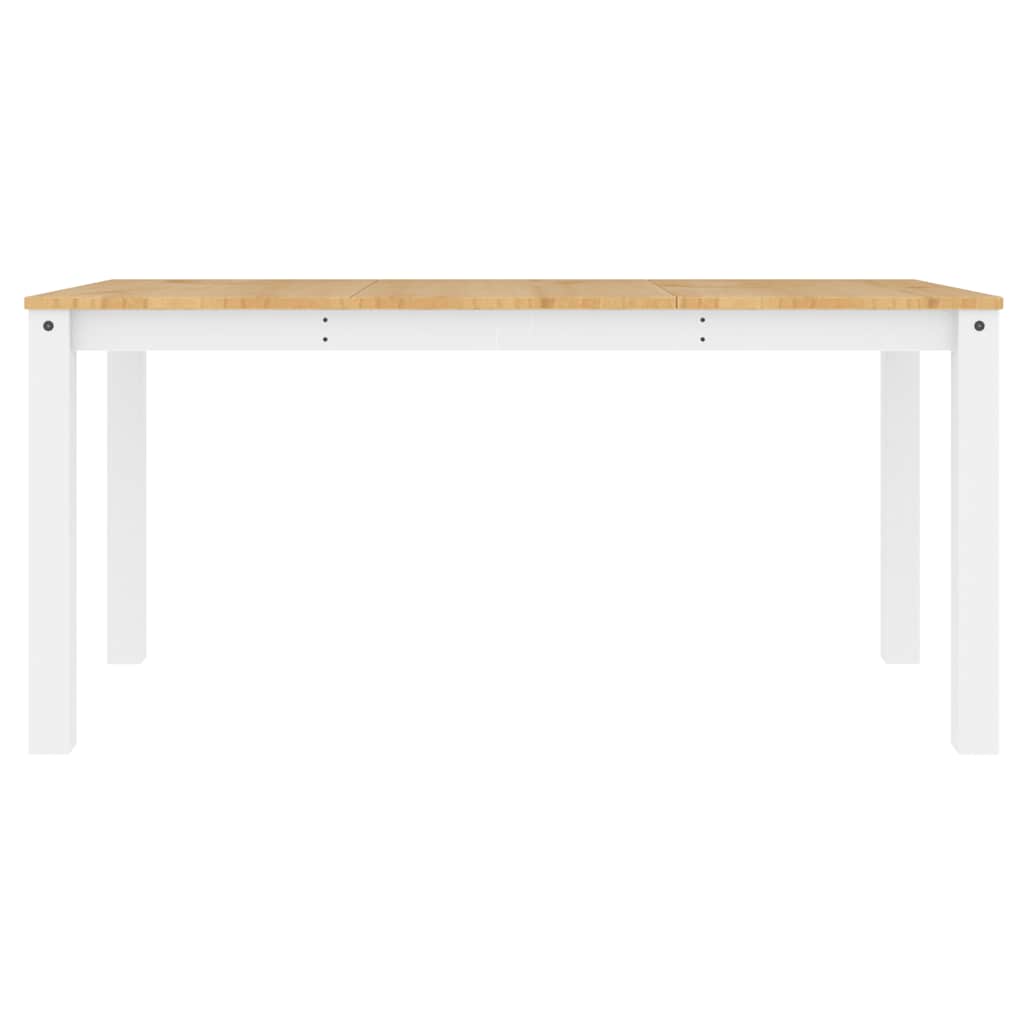 Set da Pranzo 4 pz PANAMA Bianco in Legno Massello di Pino | homemem39