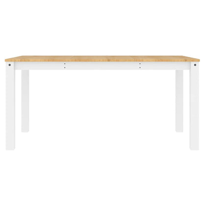 Set da Pranzo 4 pz PANAMA Bianco in Legno Massello di Pino | homemem39