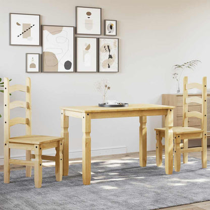 Set da Pranzo 3 pz Panama in Legno Massello di Pino - homemem39