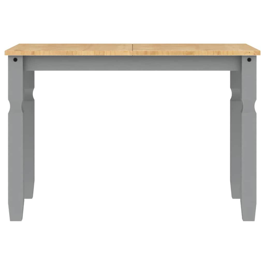 Set da Pranzo 5 pz Panama Grigio in Legno Massello di Pino