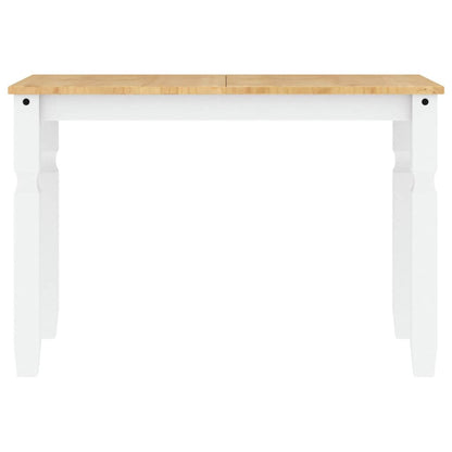 Set da Pranzo 5 pz Panama Bianco in Legno Massello di Pino - homemem39