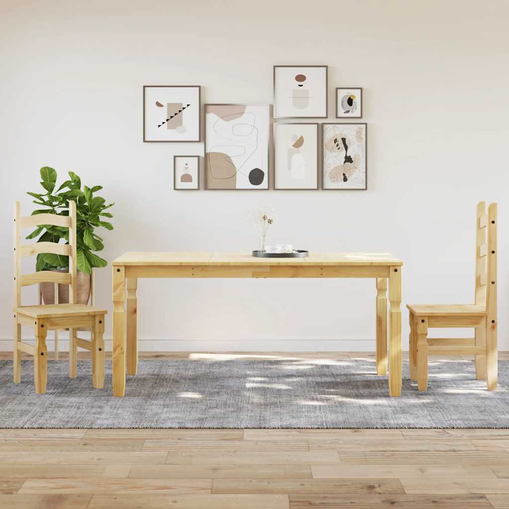 Set da Pranzo 3 pz Panama in Legno Massello di Pino - homemem39