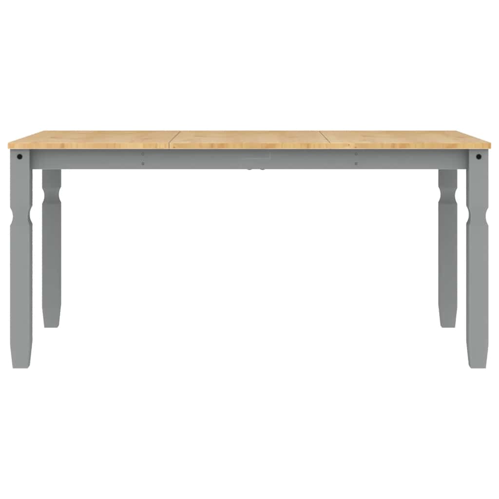 Set da Pranzo 3 pz Panama Grigio in Legno Massello di Pino