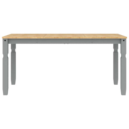 Set da Pranzo 3 pz Panama Grigio in Legno Massello di Pino