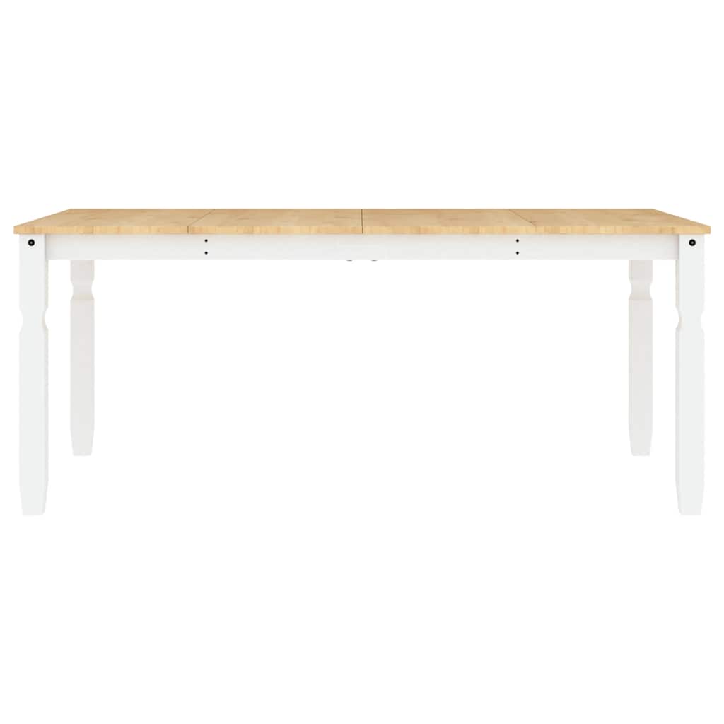 Set da Pranzo 3 pz Panama Bianco in Legno Massello di Pino - homemem39