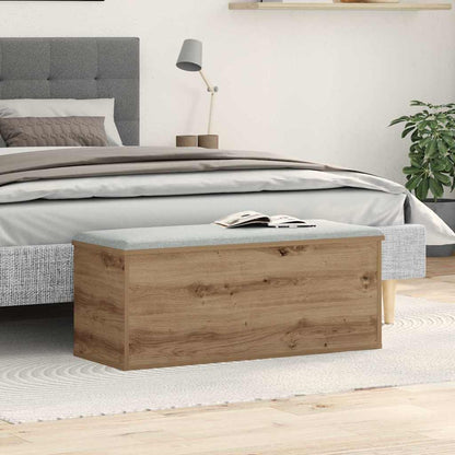 Scatola di Stoccaggio Rovere artigianale 90 x 35 x 35 cm