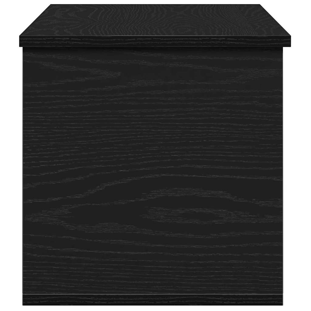 Scatola di Stoccaggio Rovere Nero 90 x 35 x 35 cm