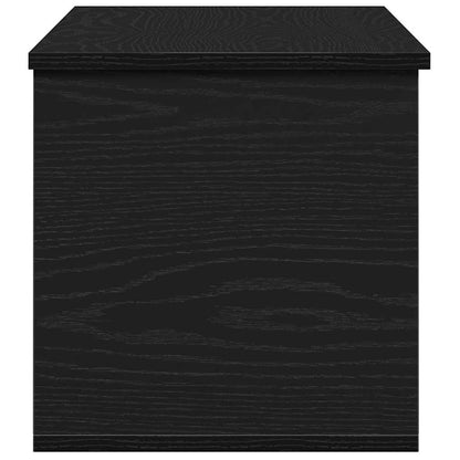Scatola di Stoccaggio Rovere Nero 90 x 35 x 35 cm