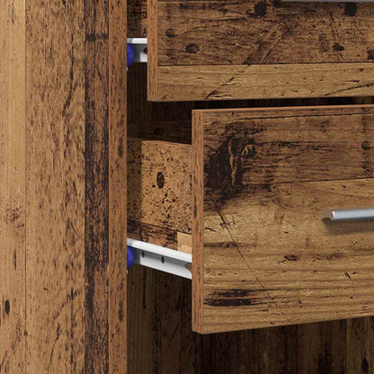 Libreria con cassetto Legno vecchio 30 x 42.4 x 185.2 cm