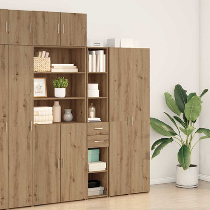 Libreria con cassetto Rovere artigianale 30 x 42.4 x 185.2 cm