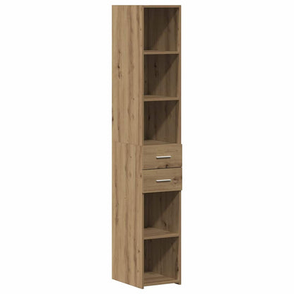 Libreria con cassetto Rovere artigianale 30 x 42.4 x 185.2 cm