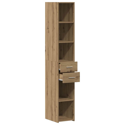 Libreria con cassetto Rovere artigianale 30 x 42.4 x 185.2 cm