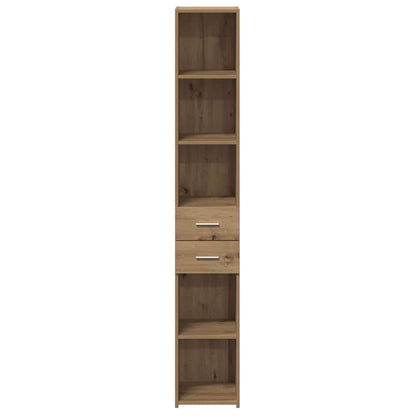 Libreria con cassetto Rovere artigianale 30 x 42.4 x 185.2 cm