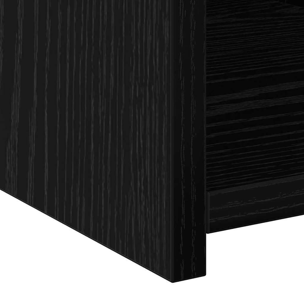 Libreria con cassetto Rovere Nero 30 x 42.4 x 185.2 cm