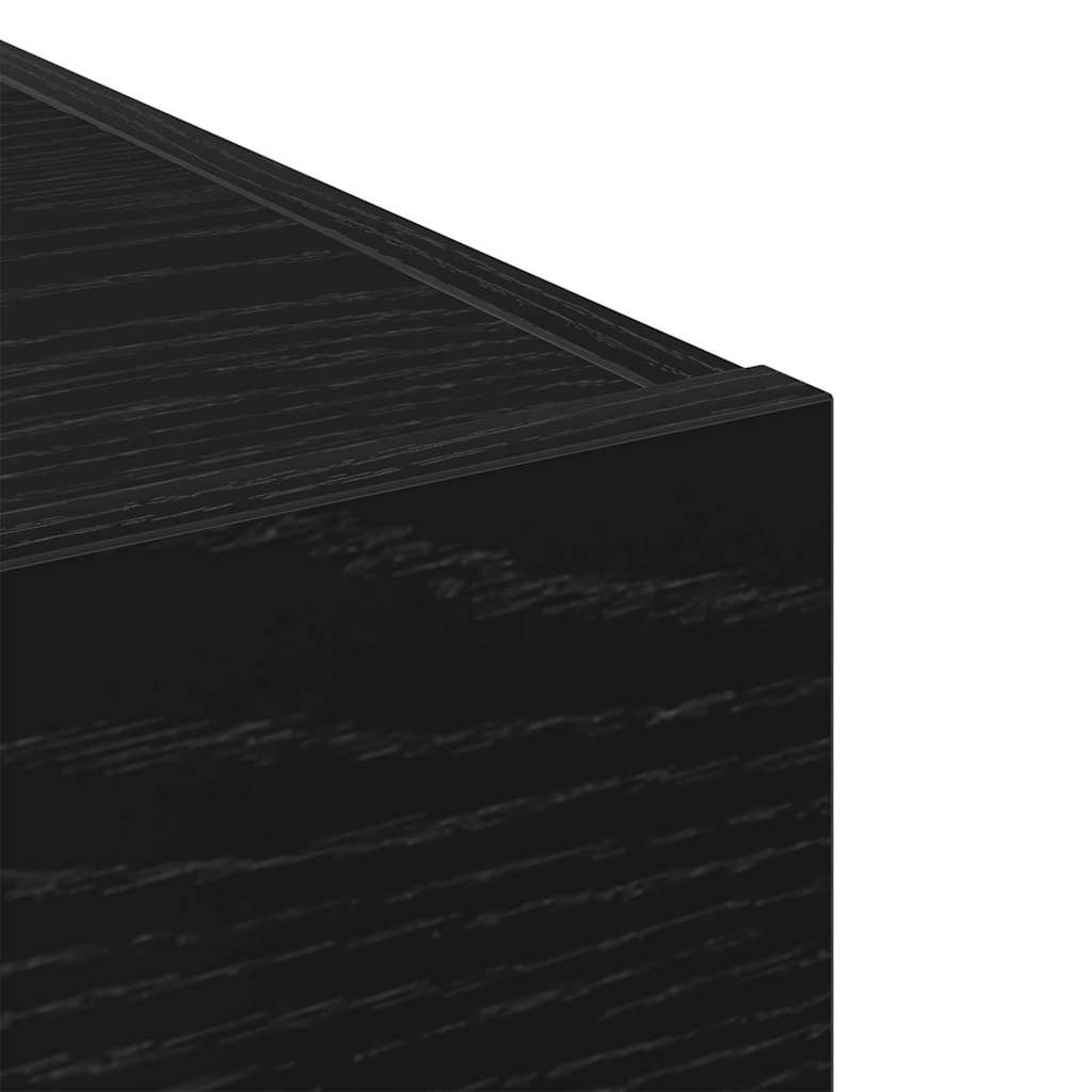 Credenza con cassetto Rovere Nero 30 x 42,5 x 93 cm