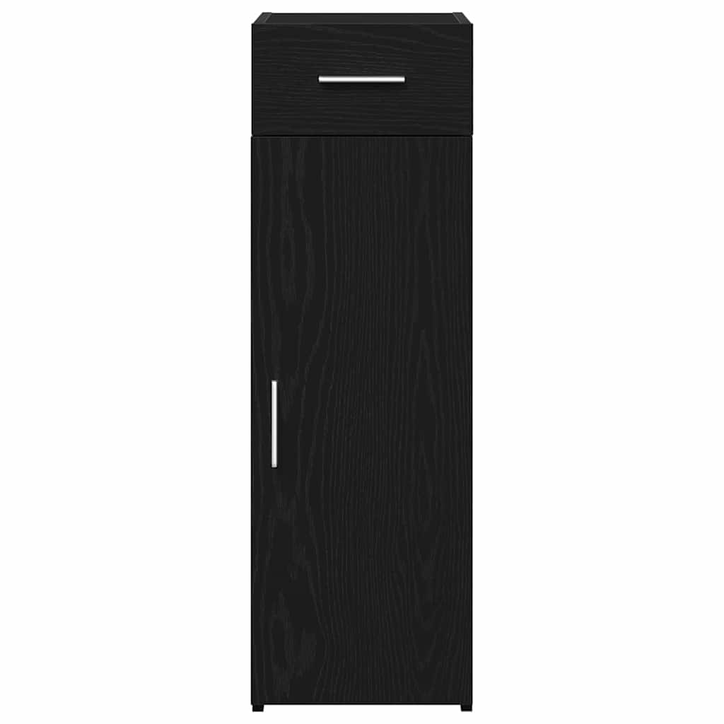 Credenza con cassetto Rovere Nero 30 x 42,5 x 93 cm