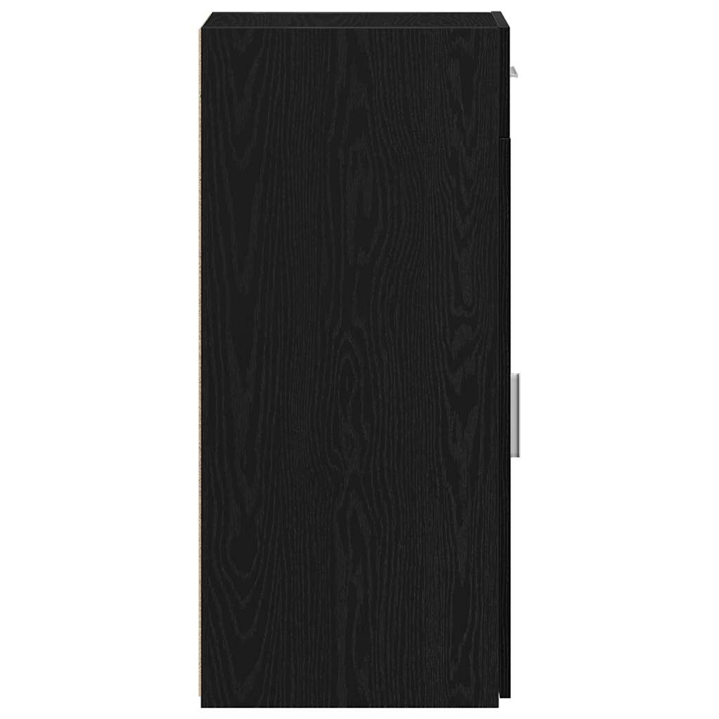 Credenza con cassetto Rovere Nero 30 x 42,5 x 93 cm