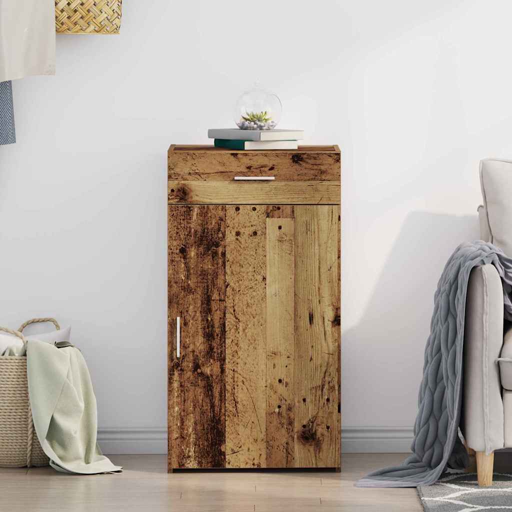 Credenza con cassetto Legno vecchio 50 x 42,5 x 93 cm