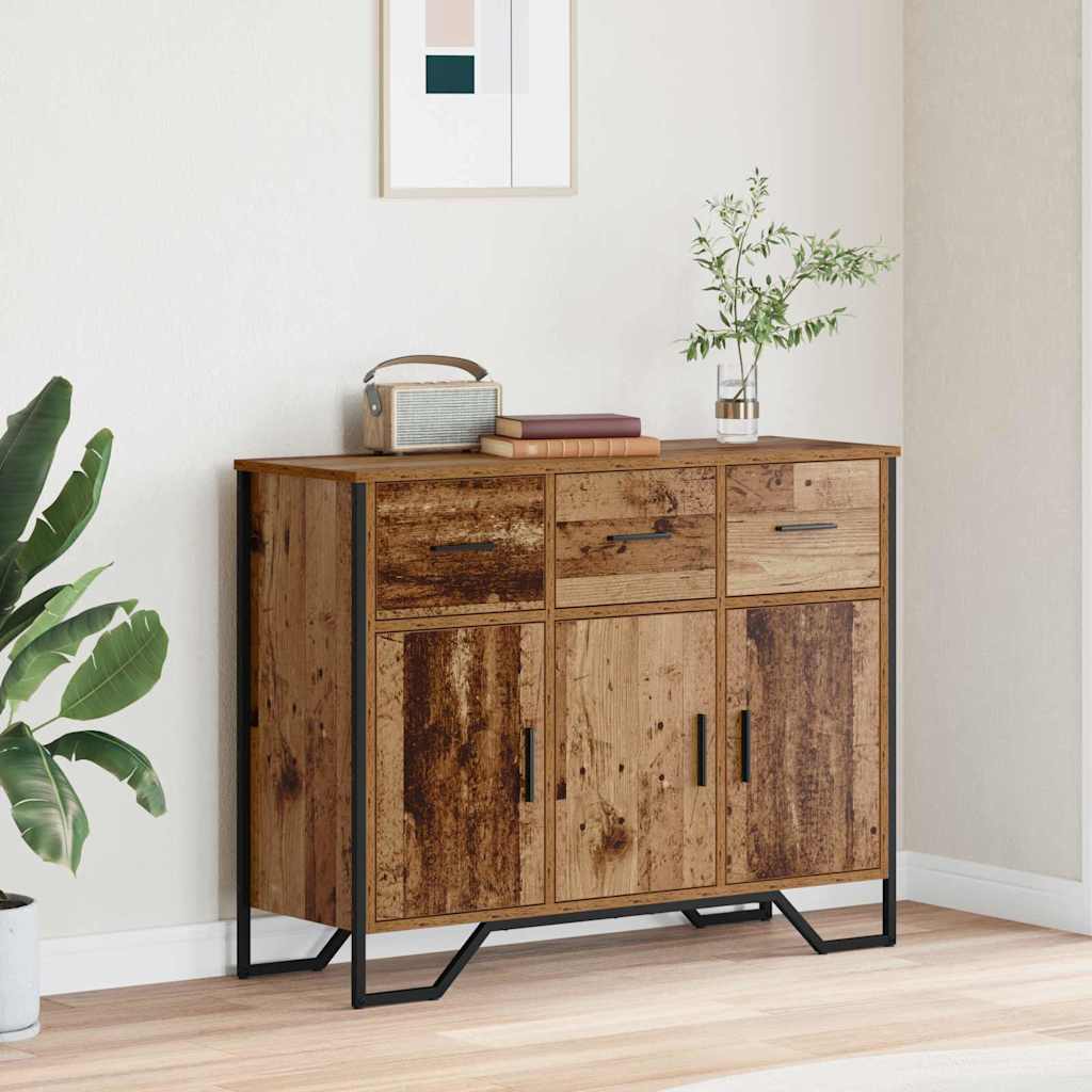 Credenza con cassetto Legno vecchio 97 x 32,5 x 74,5 cm