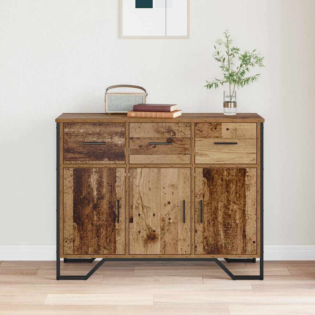 Credenza con cassetto Legno vecchio 97 x 32,5 x 74,5 cm