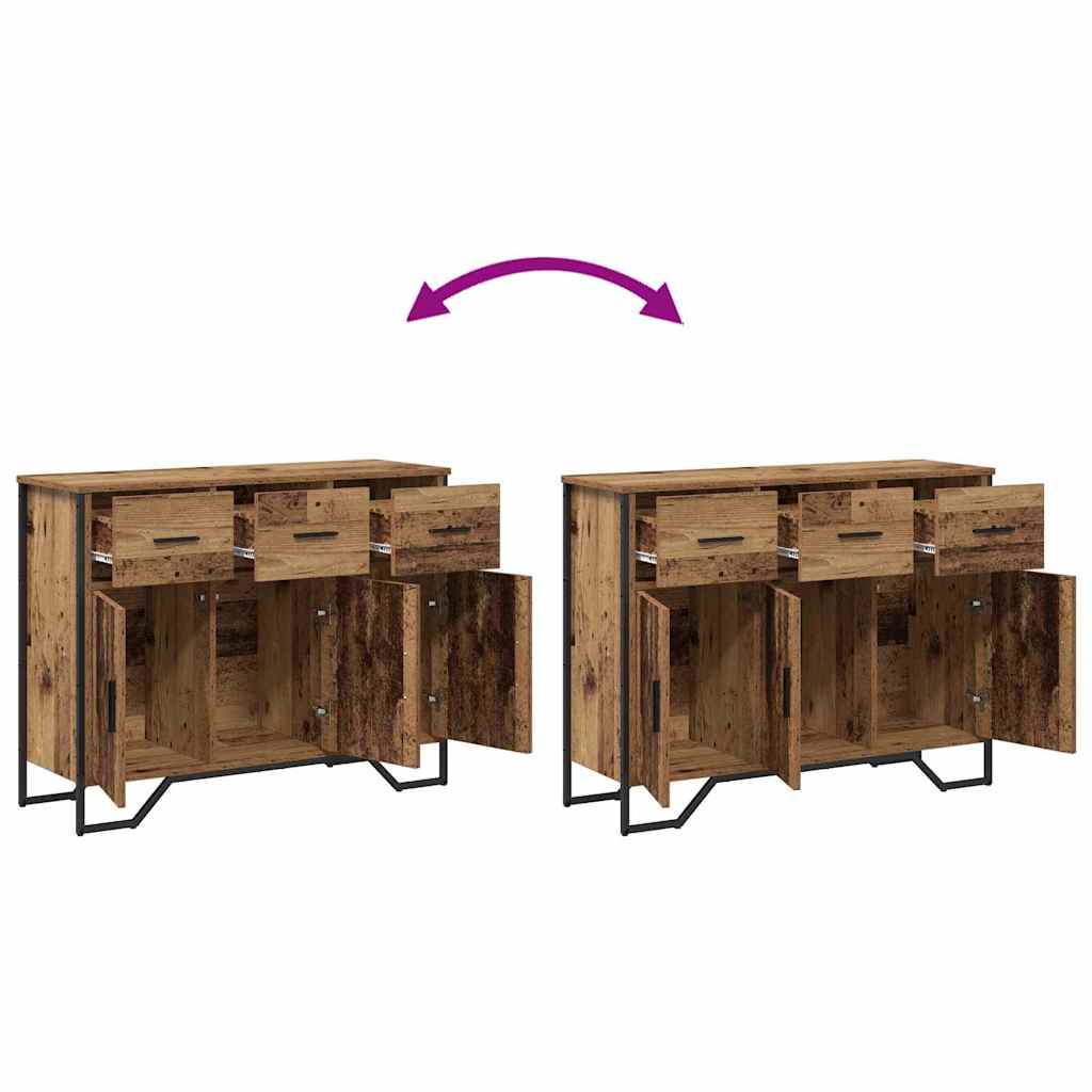 Credenza con cassetto Legno vecchio 97 x 32,5 x 74,5 cm