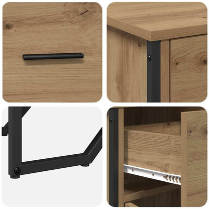 Credenza con cassetto Rovere artigianale 97 x 32,5 x 74,5 cm