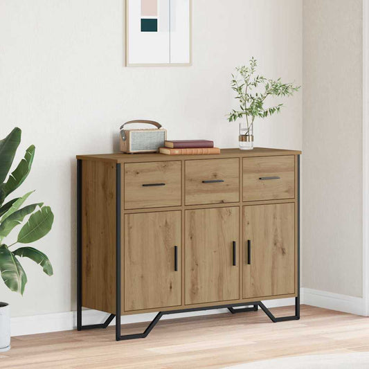 Credenza con cassetto Rovere artigianale 97 x 32,5 x 74,5 cm