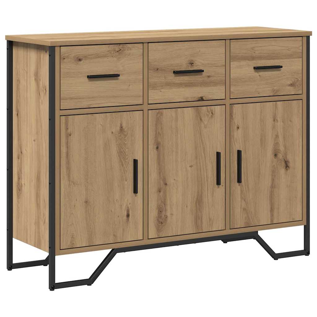Credenza con cassetto Rovere artigianale 97 x 32,5 x 74,5 cm
