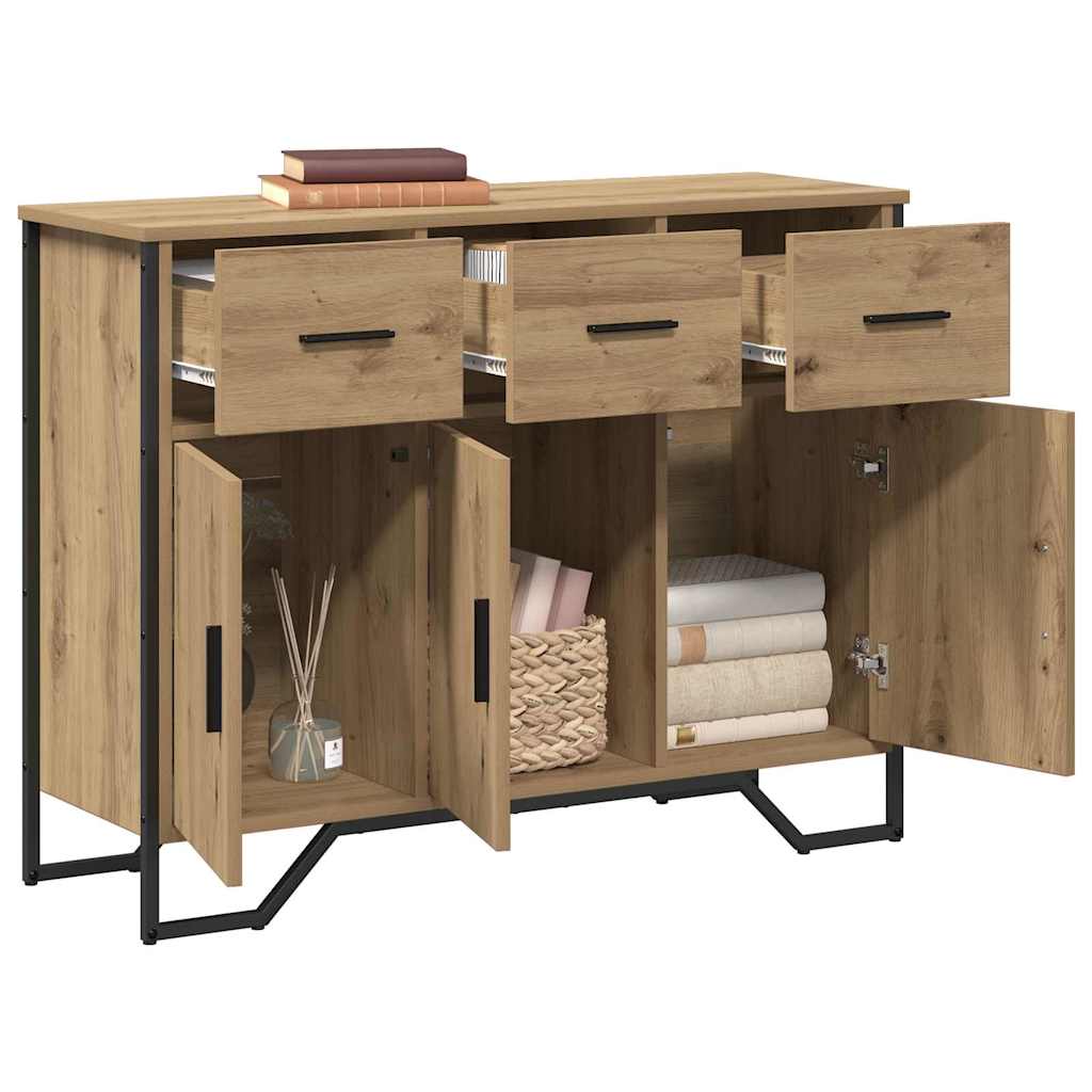 Credenza con cassetto Rovere artigianale 97 x 32,5 x 74,5 cm