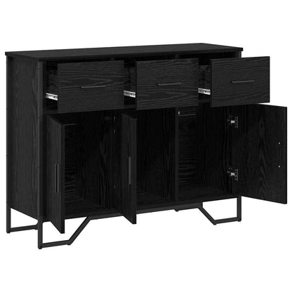 Credenza con cassetto Rovere Nero 97 x 32,5 x 74,5 cm