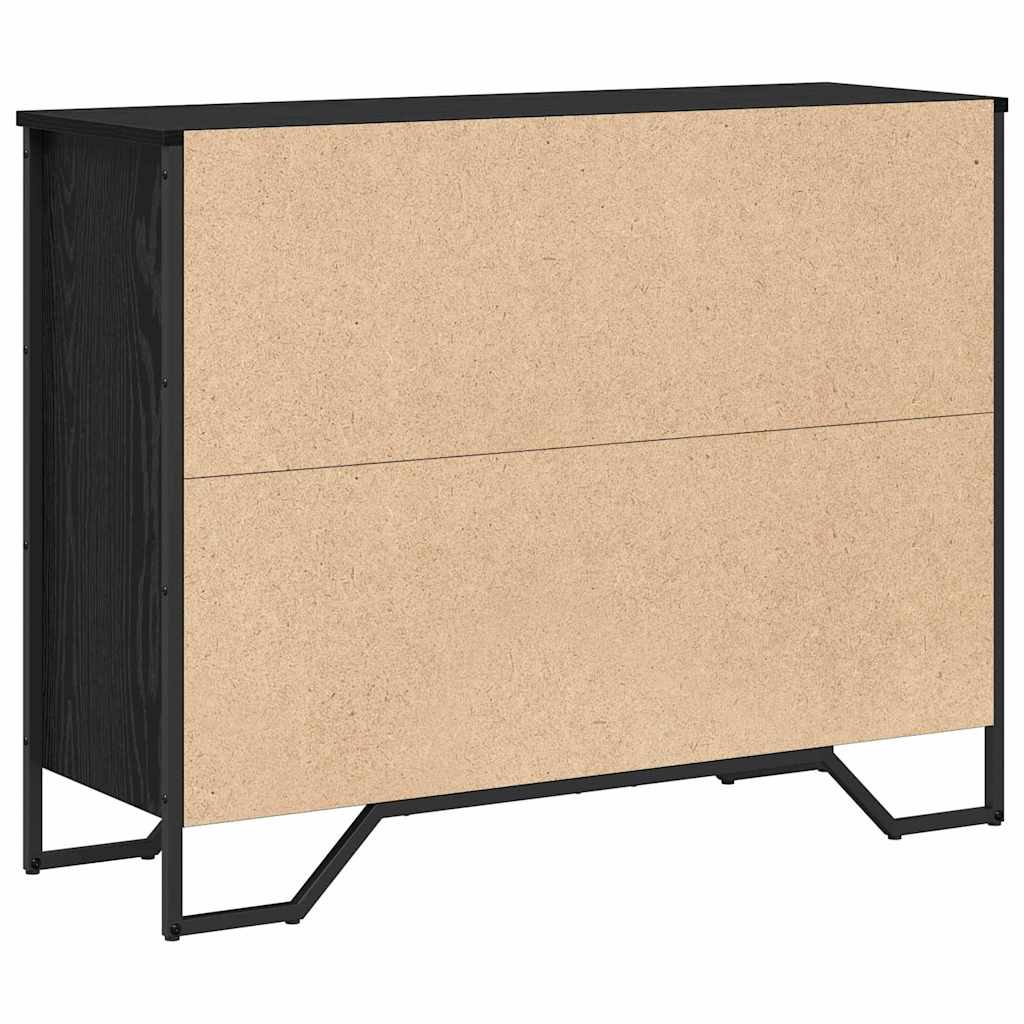 Credenza con cassetto Rovere Nero 97 x 32,5 x 74,5 cm