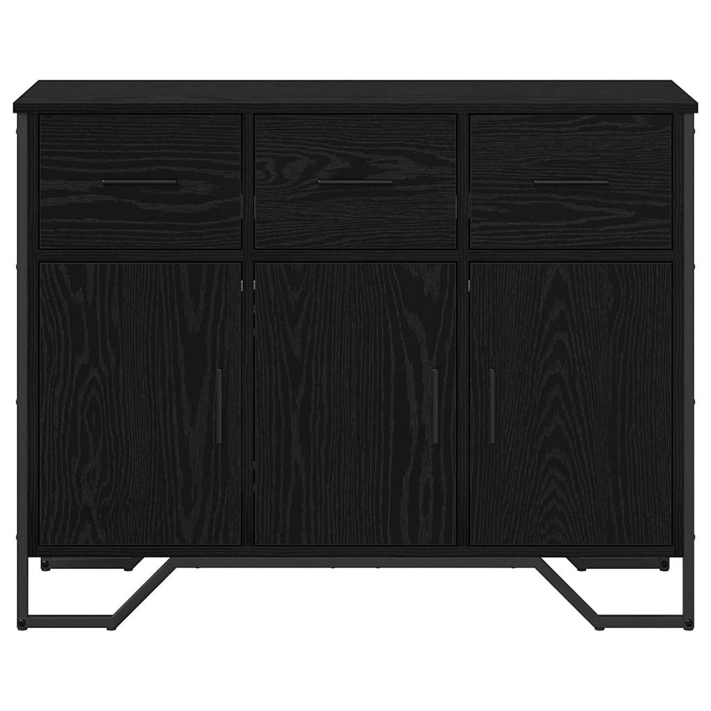 Credenza con cassetto Rovere Nero 97 x 32,5 x 74,5 cm
