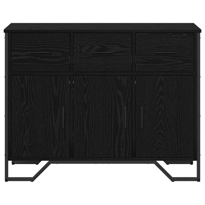 Credenza con cassetto Rovere Nero 97 x 32,5 x 74,5 cm