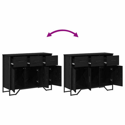 Credenza con cassetto Rovere Nero 97 x 32,5 x 74,5 cm