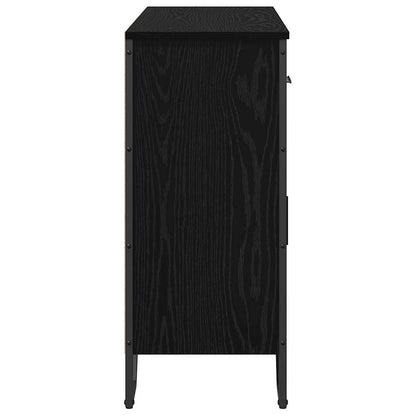 Credenza con cassetto Rovere Nero 97 x 32,5 x 74,5 cm