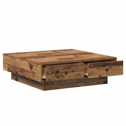 Tavolino da salotto Legno vecchio 90 x 90 x 28 cm