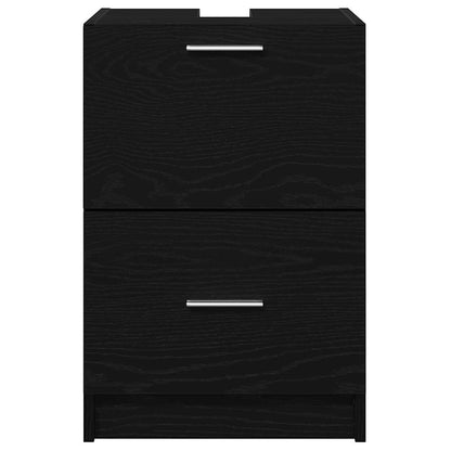 Mobile da Bagno Rovere Nero 40 x 37 x 59 cm | homemem39