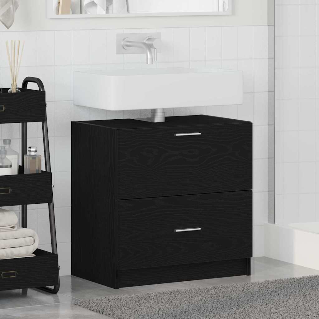 Mobile da Bagno Rovere Nero 59 x 37 x 59 cm | homemem39