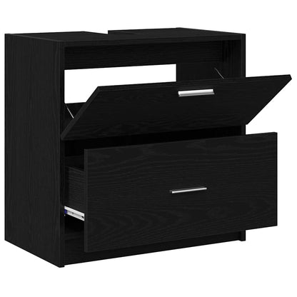 Mobile da Bagno Rovere Nero 59 x 37 x 59 cm | homemem39