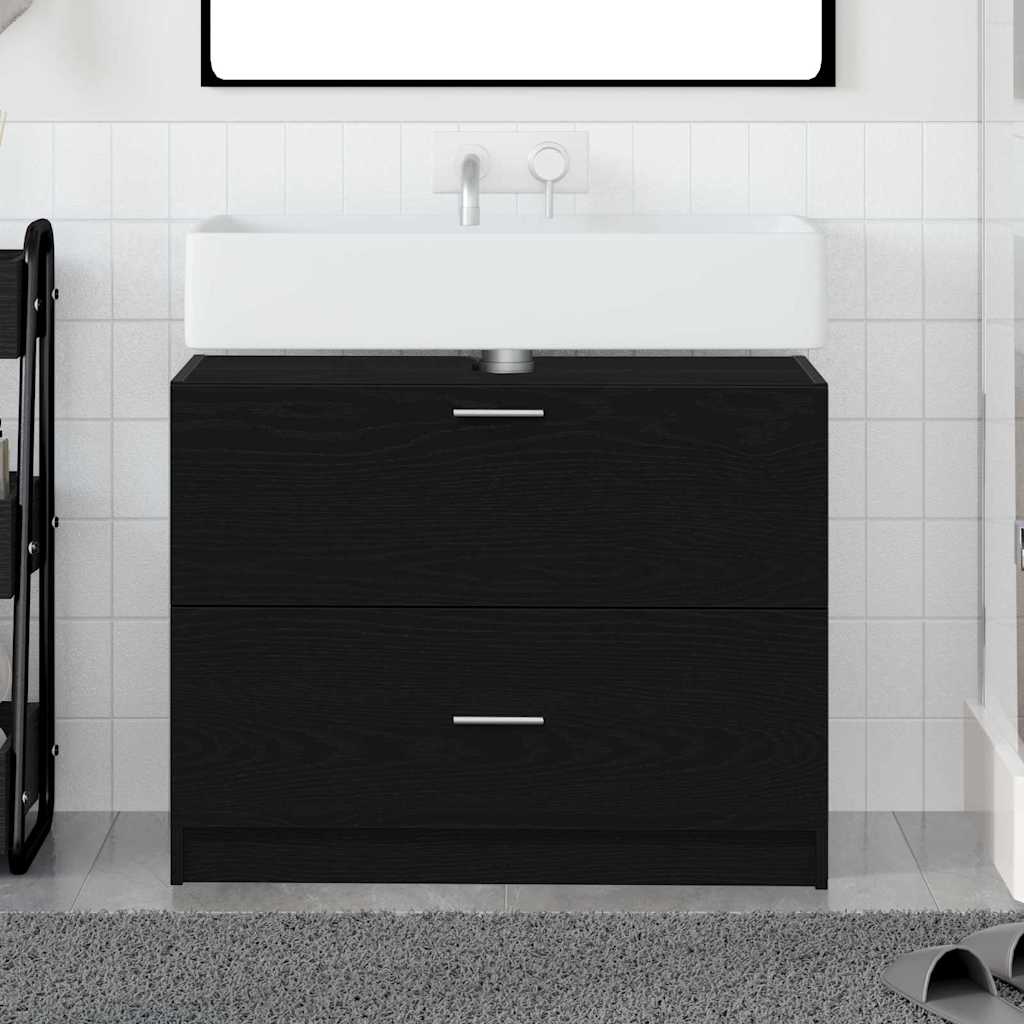 Mobile da Bagno Rovere Nero 78 x 37 x 59 cm | homemem39
