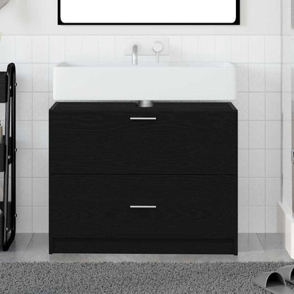 Mobile da Bagno Rovere Nero 78 x 37 x 59 cm | homemem39