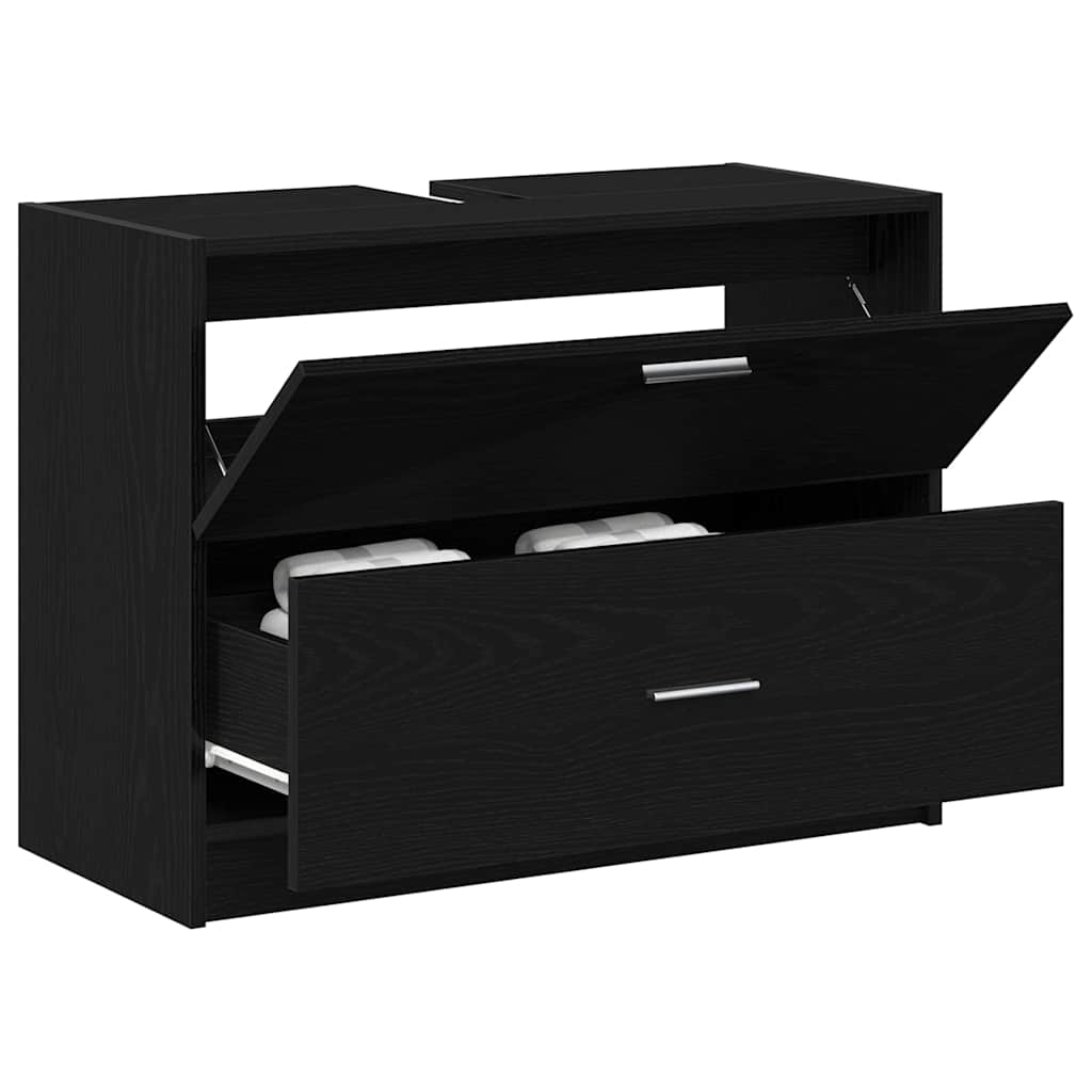 Mobile da Bagno Rovere Nero 78 x 37 x 59 cm | homemem39