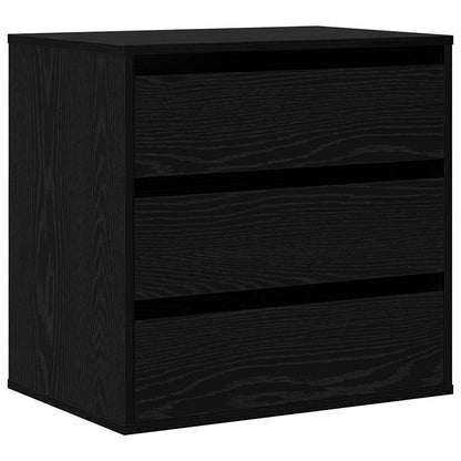 Mobile con Cassetti Nero 60 x 41 x 58 cm Legno multistrato