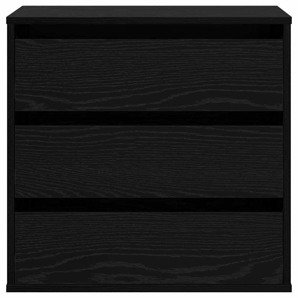Mobile con Cassetti Nero 60 x 41 x 58 cm Legno multistrato