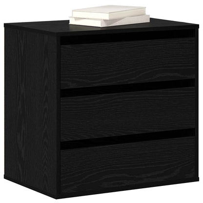 Mobile con Cassetti Nero 60 x 41 x 58 cm Legno multistrato