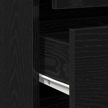 Mobile con Cassetti Nero 40 x 41 x 76 cm Legno multistrato