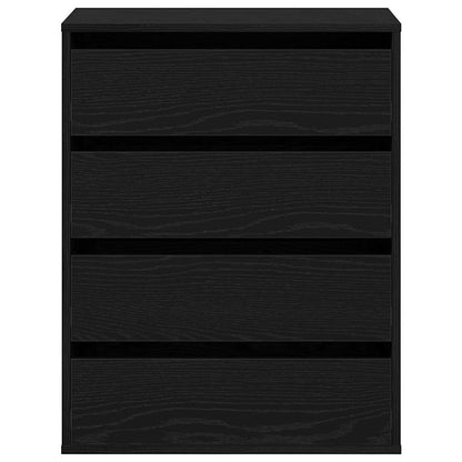 Mobile con Cassetti Nero 60 x 41 x 76 cm Legno multistrato